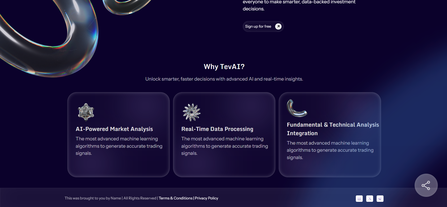 TEV AI - WEB  mockup 2