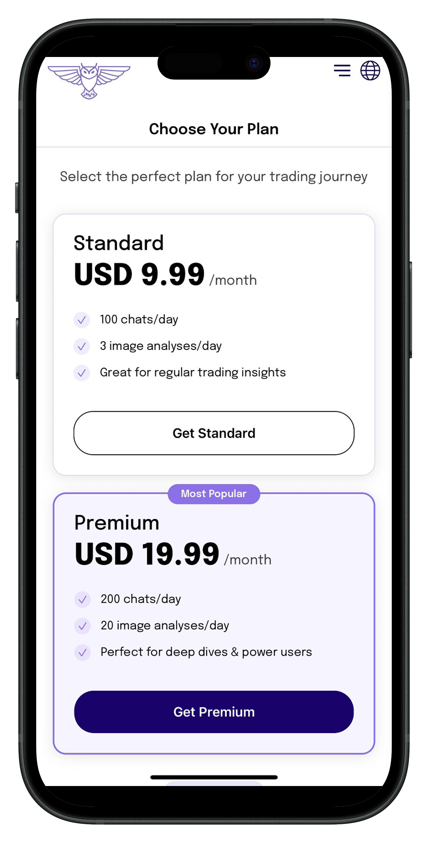 TEV AI - MOBILE APP  mockup 2