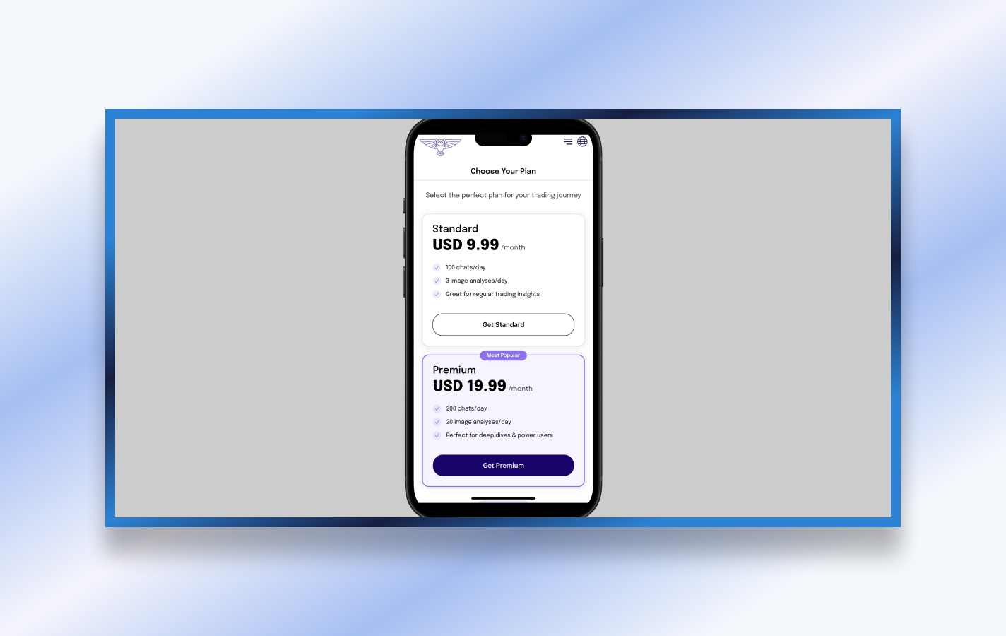 TEV AI - MOBILE APP  mockup 1