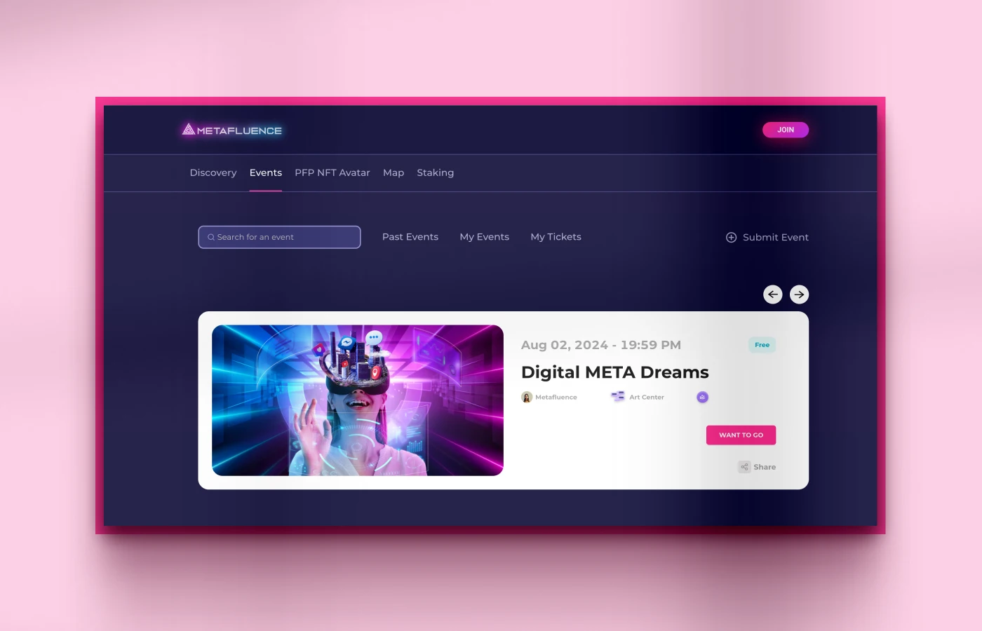 Metafluence mockup 1