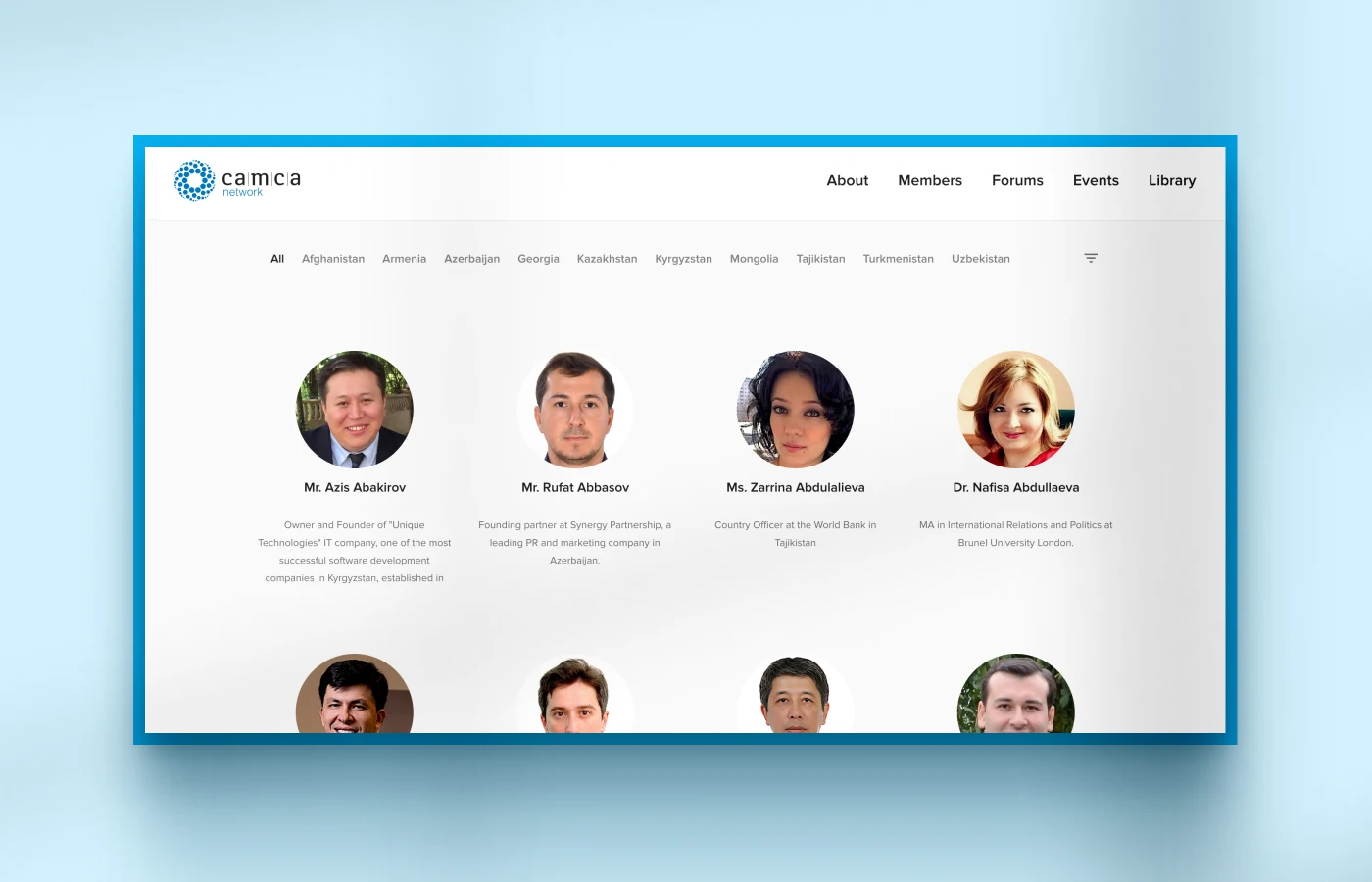 Camca Network mockup 1