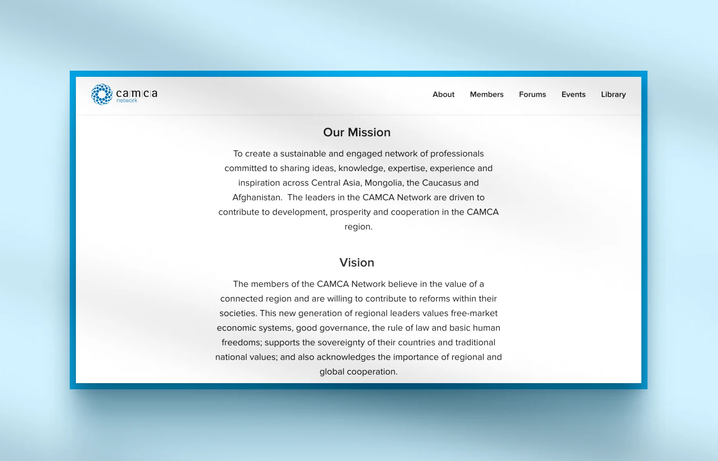 Camca Network mockup 2